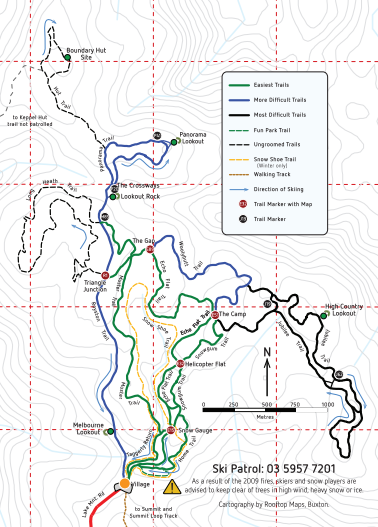 Lake Mountain Resort map