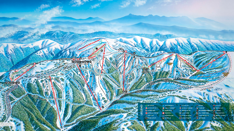 Mt Hotham trail map