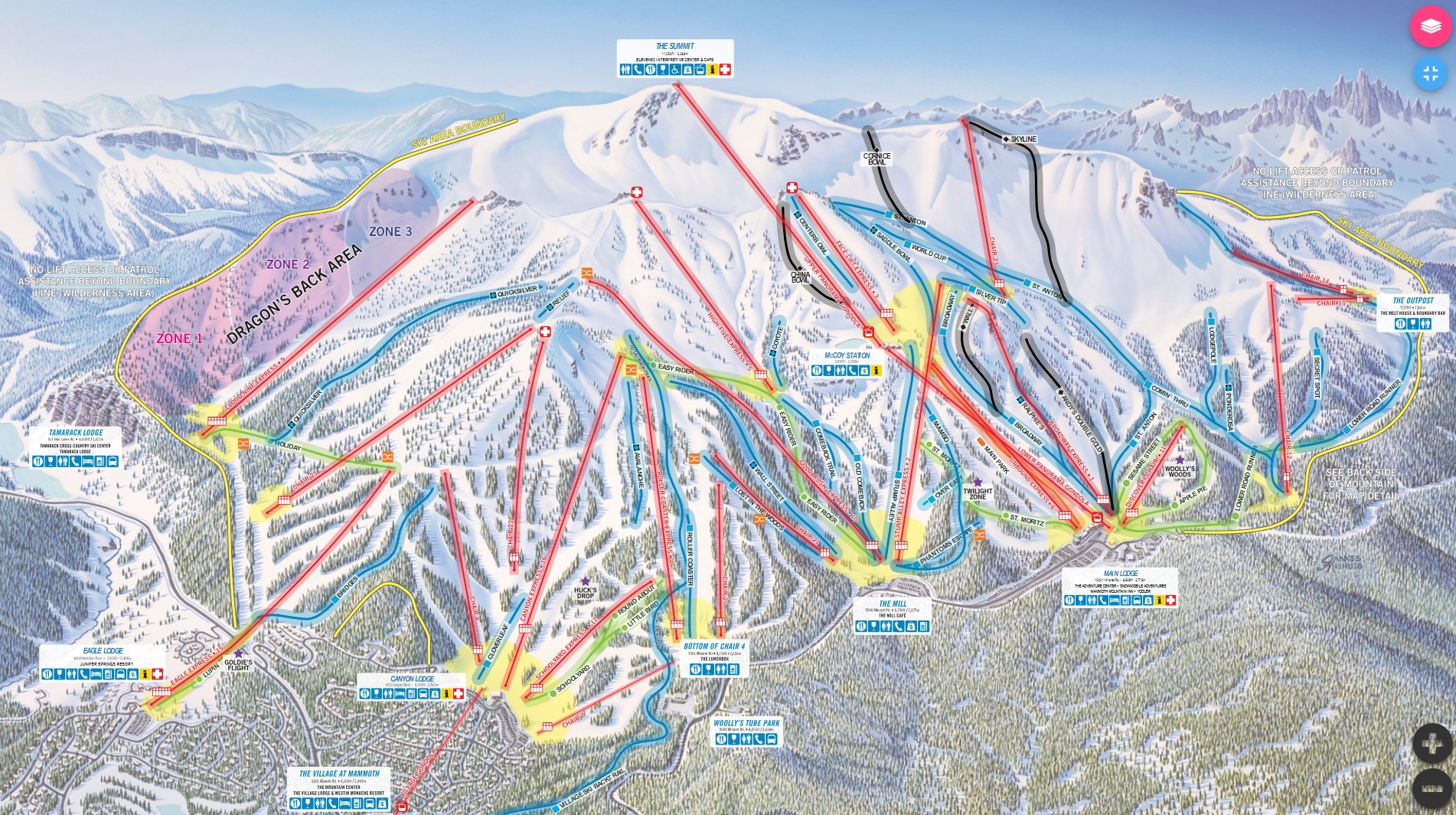 Mammoth Mountain Trail & Resort Maps | Project Powder