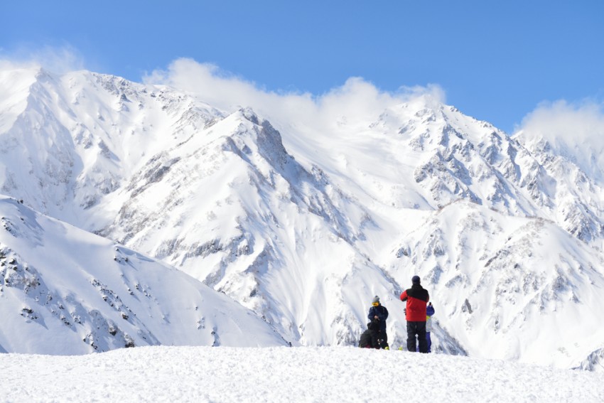 Hakuba Mountain Snow view in Japan