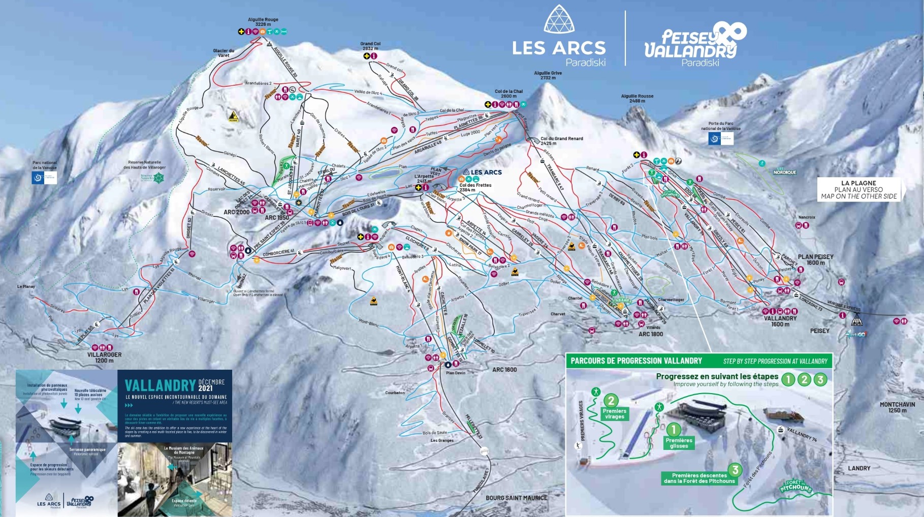 Les Arcs Trail Resort Maps Project Powder   6fcd539f Project Powder Les Arcs France Trailmap 