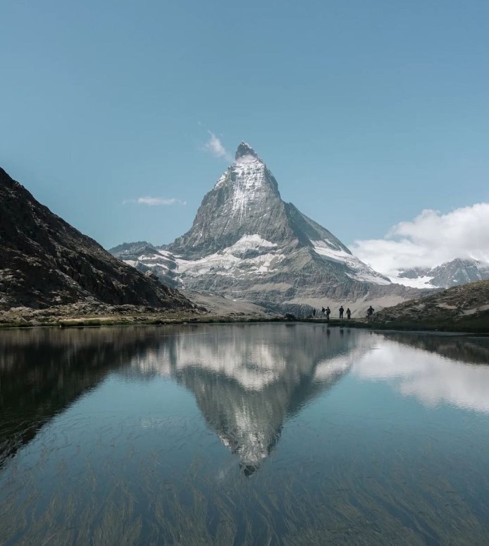 Zermatt Matterhorn Ski Resort in Switzerland Mountain and Lake View