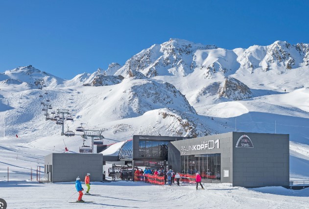 Ischgl/​Samnaun - Silvretta Arena Ski Area in boarders of Austria and Switzerland