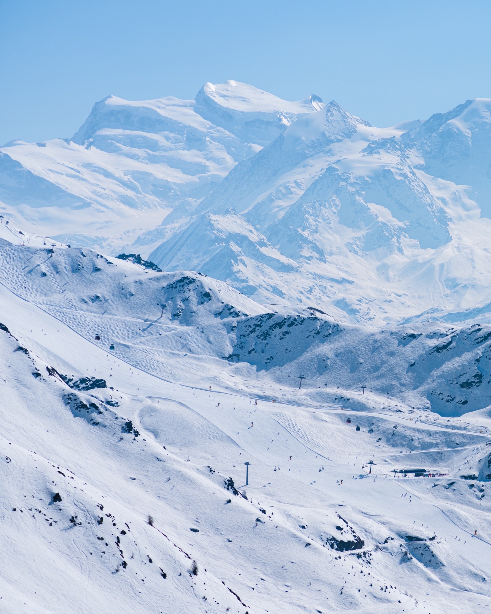 Verbier ski resort in Switzerland