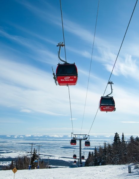 Mont-Sainte-Anne Ski Resort in Quebec Canada