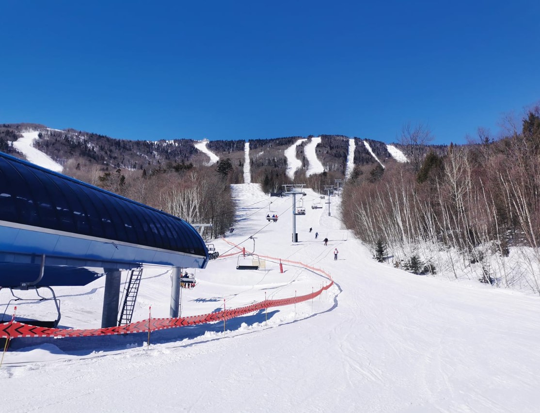 Mont-Sainte-Anne Ski Resort in Quebec Canada