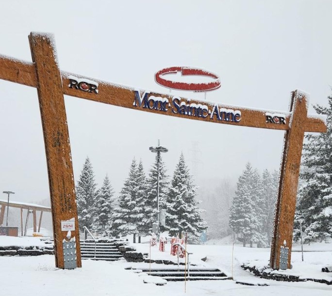 Mont-Sainte-Anne Ski Resort in Quebec Canada