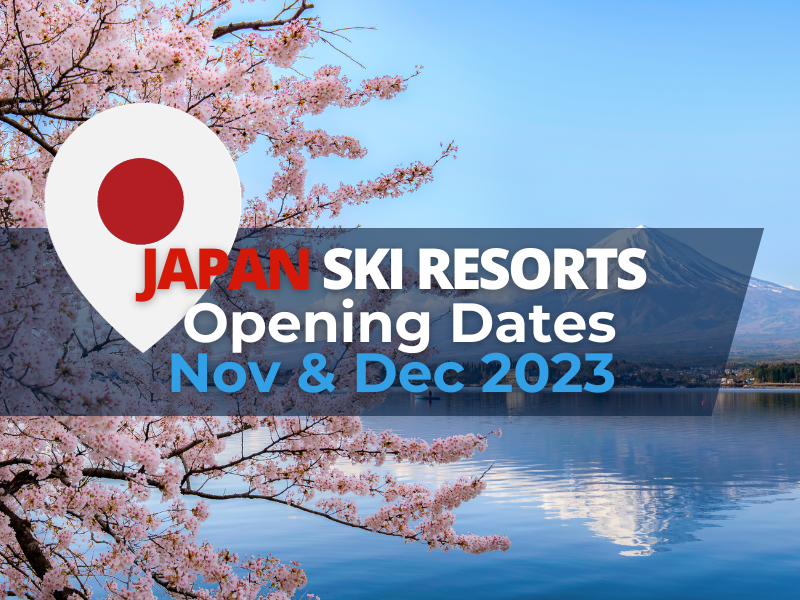 Japanese Ski Areas Opening Dates