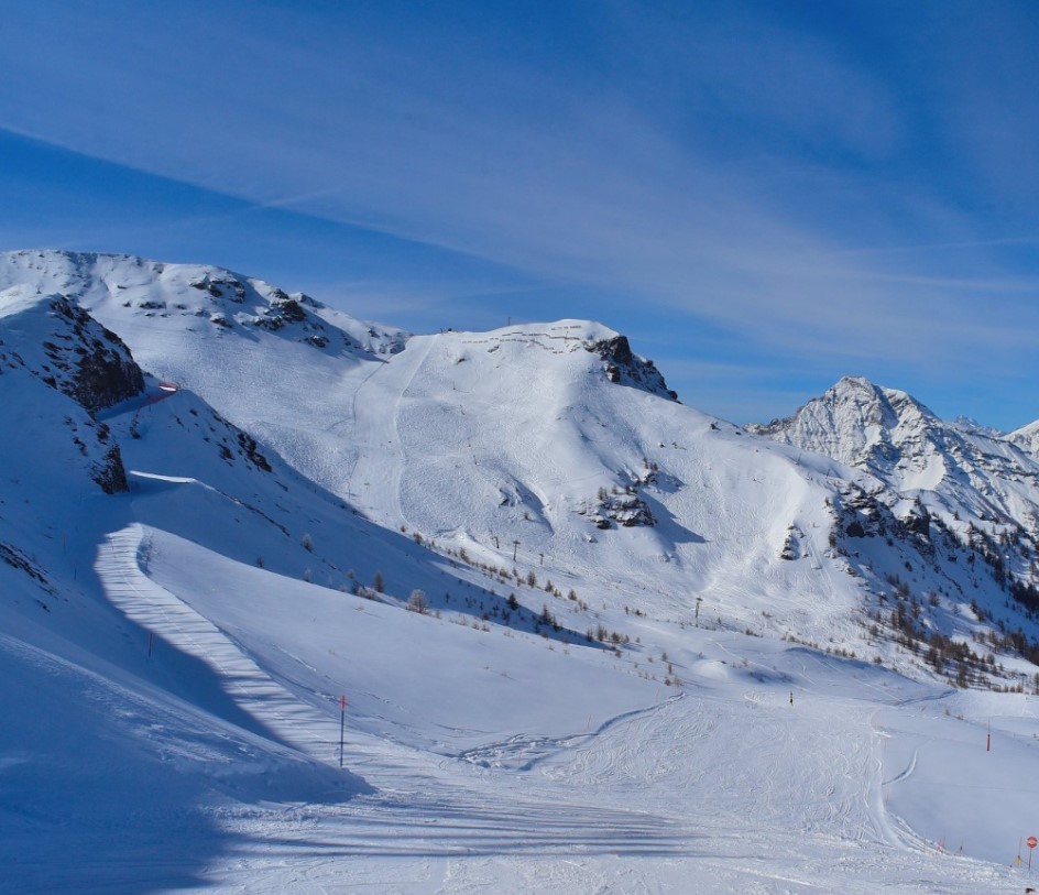 Vialattea Ski Resort in Turin, Italy