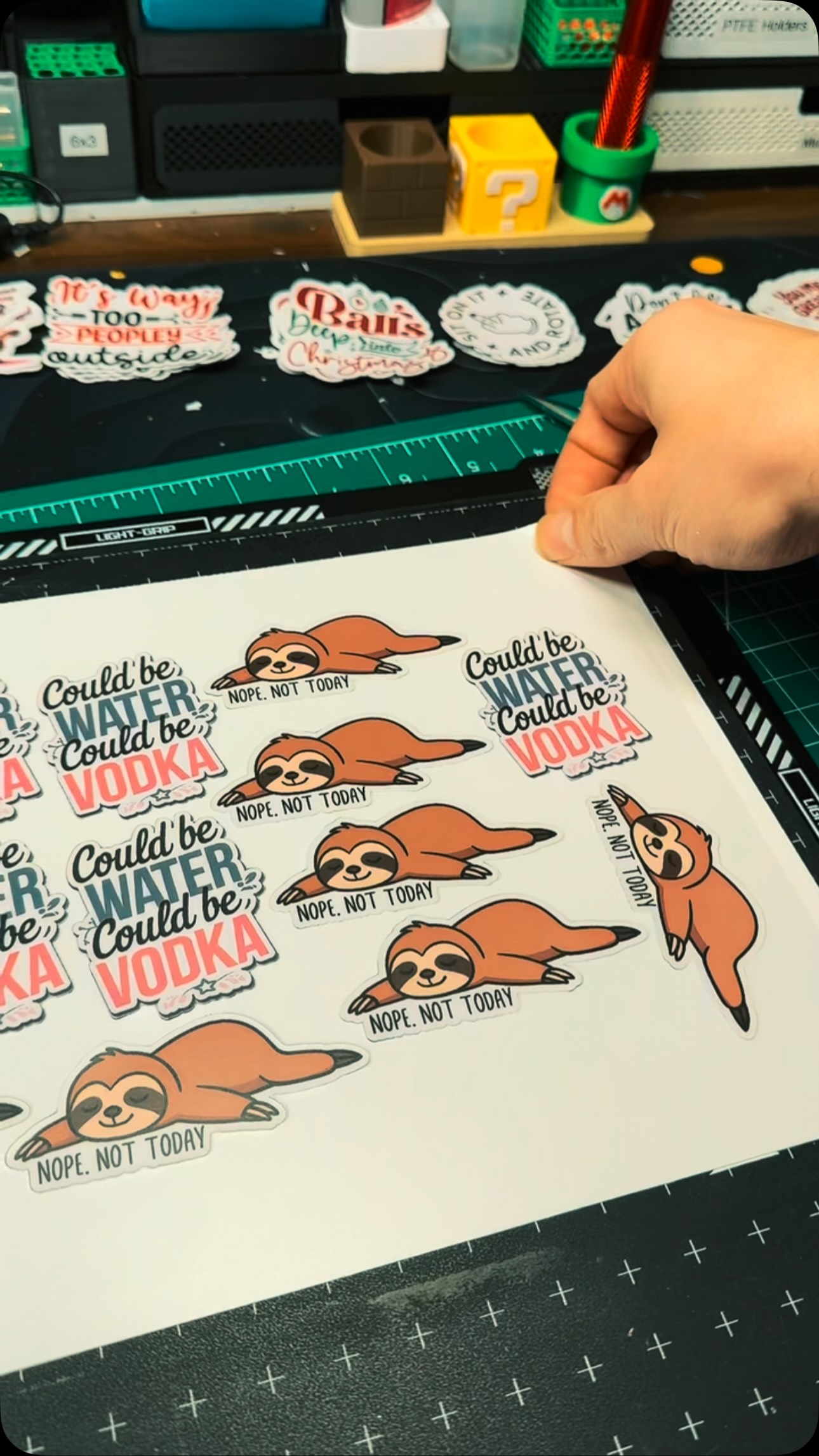 Dozens of custom printed stickers are dropping on the shop this weekend! See one that you like? π