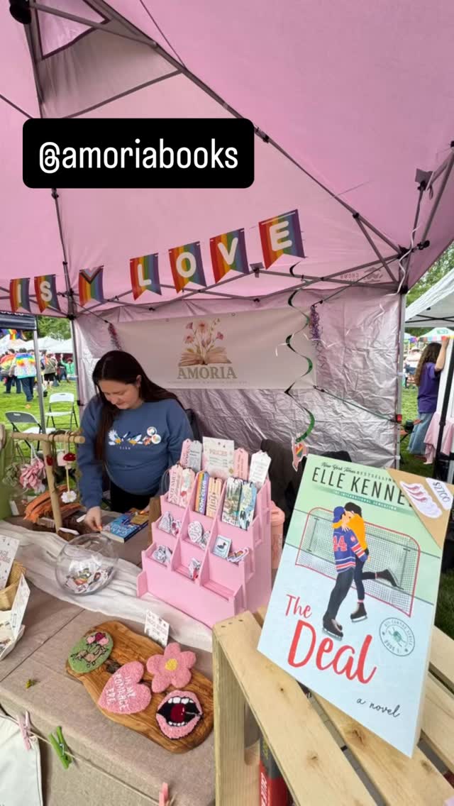 Iβm in Kelowna today supporting our friend @amoriabooks at the Kelowna Pride market! If youβre a reader and looking for something πΆοΈπΆοΈ to read or ju