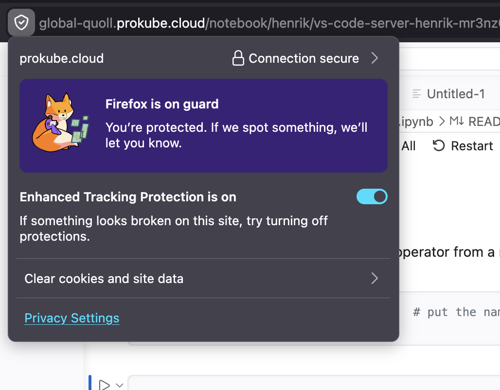 Disable Firefox Enhanced Tracking Protection