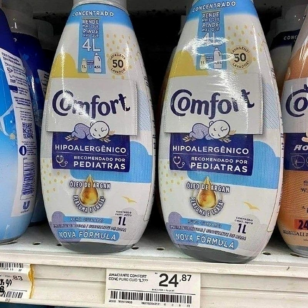 Amaciante Concentrado Comfort Puro Cuidado 1L
