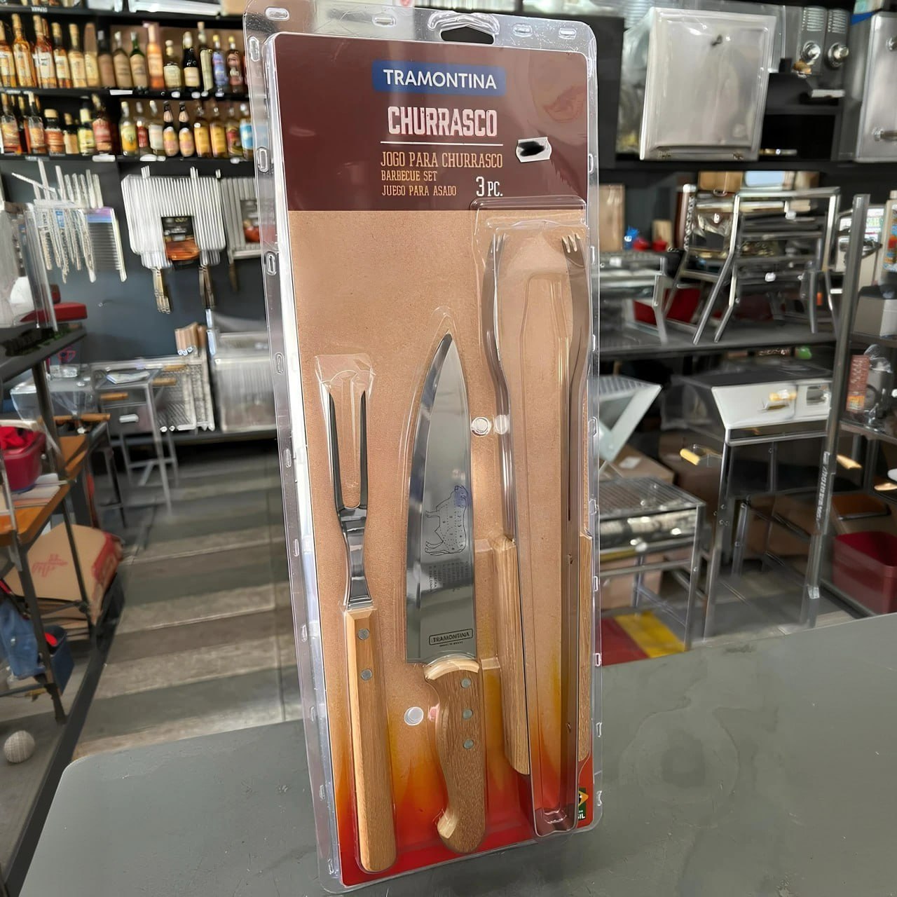 Jogo de Churrasco Tradicional 3 Peças - Tramontina