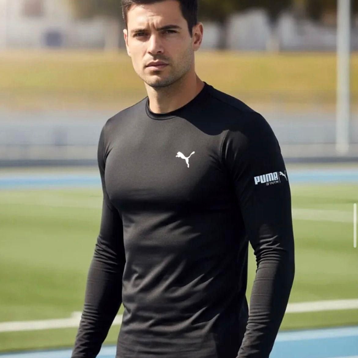 Camiseta Puma Térmica Manga Longa Proteção UV 50+