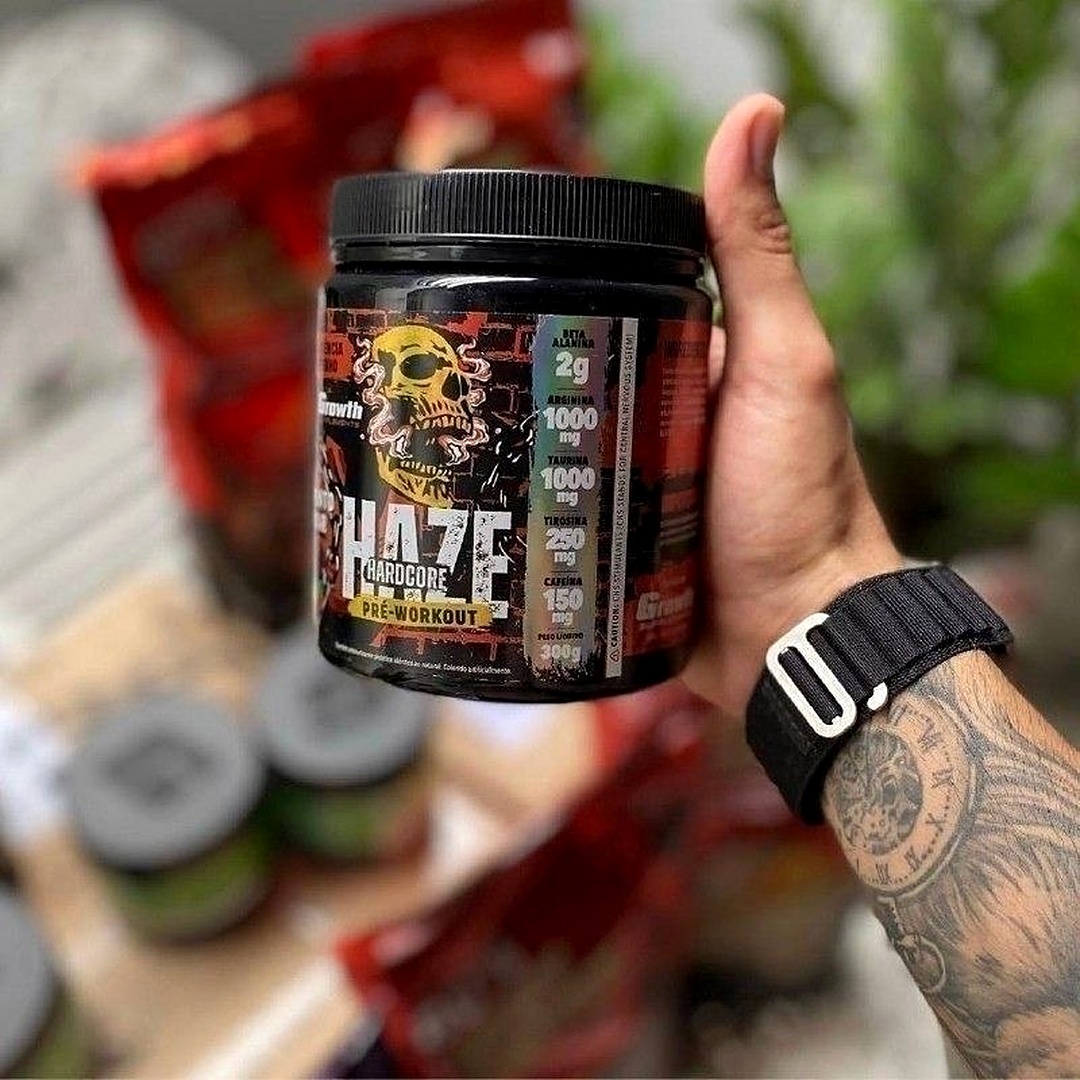 Pré-Treino Haze Growth Supplements Hardcore 300g