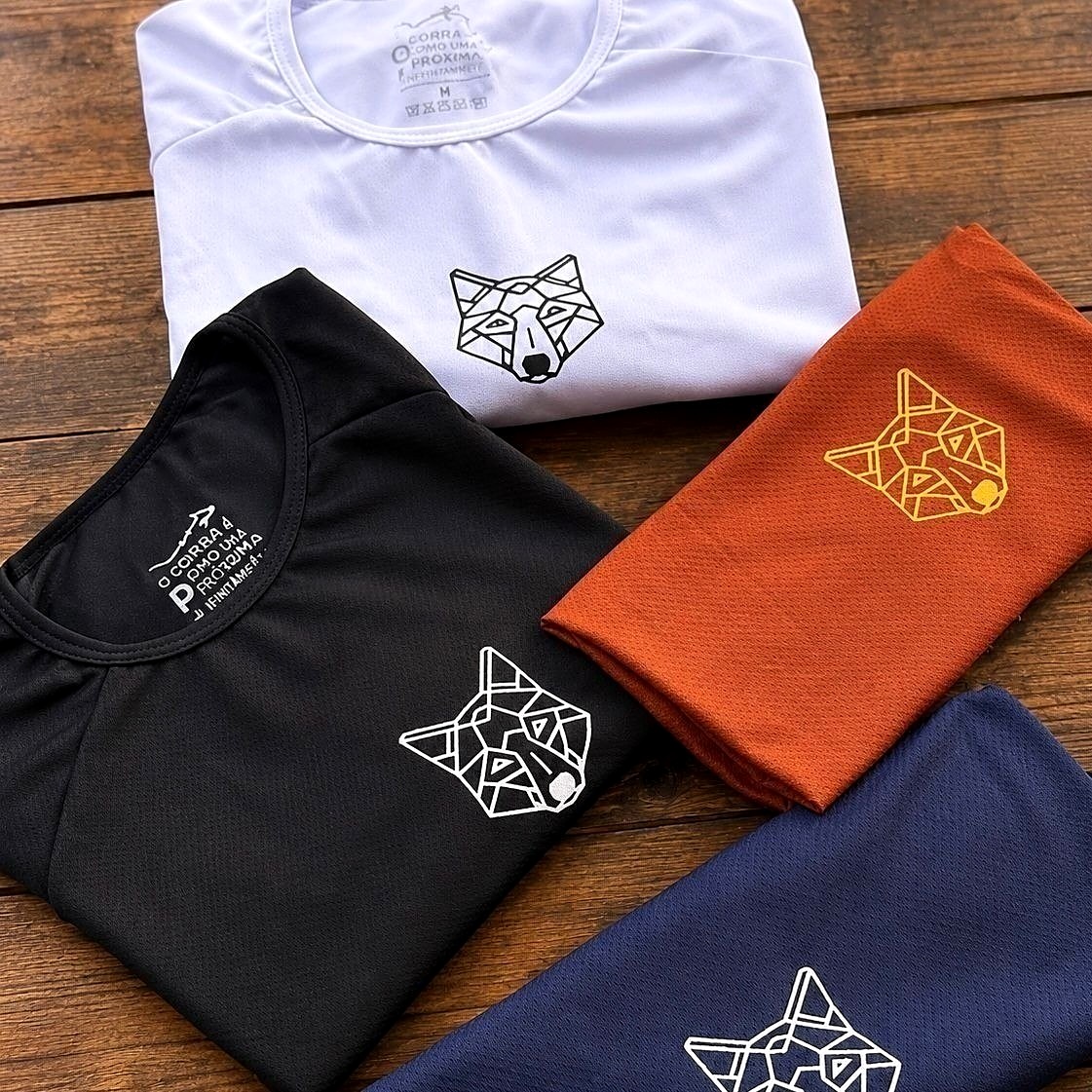 Kit 3 Camisetas Dry Lobo Alpha Geométrico