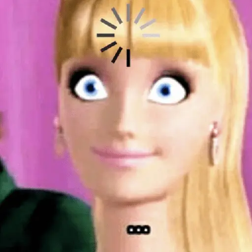 stickers_💁🏼♀️Barbie_Reacción_💅🏻🩷
