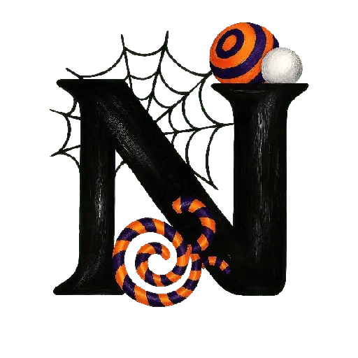 stickers_👻Halloween_letras_abecedario_🎃