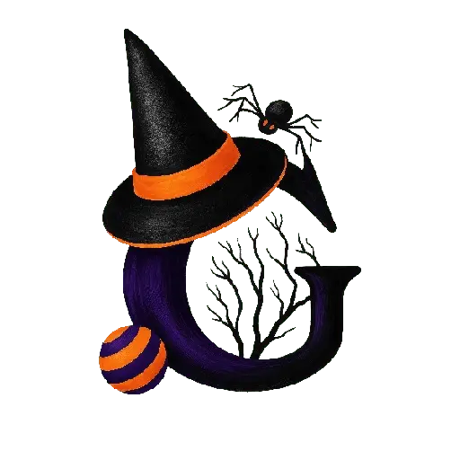 stickers_👻Halloween_letras_abecedario_🎃