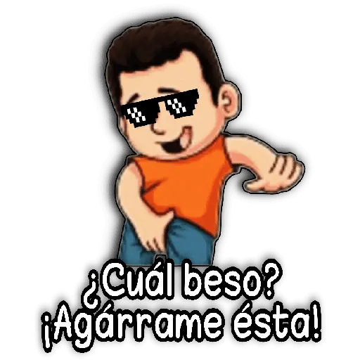 stickers_🔥¿Cuál_beso?/Agárrame_ésta!🔥