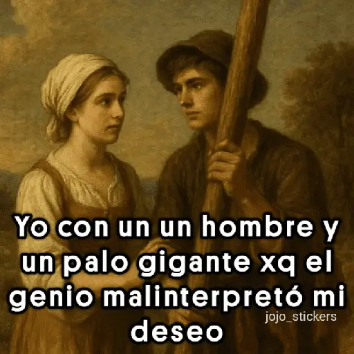 stickers_🧞♀️Genio_Malinterpretó_mi_deseo🧞♂️
