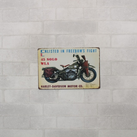 Placa Moto Harley-Davidson 45 Solo WLA main photo of Placa Moto Harley-Davidson 45 Solo WLA
