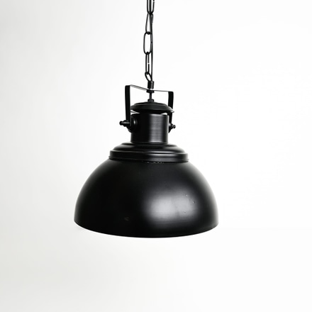 Luminária pendente industrial vintage preto fosco main photo of Luminária pendente industrial vintage preto fosco