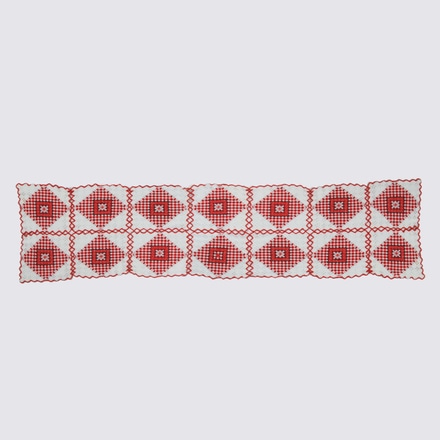 Caminho Mesa Bordado Hardanger Vermelho main photo of Caminho Mesa Bordado Hardanger Vermelho