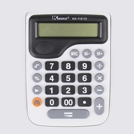 Calculadora Kenko KK-119-12 Preta e Branca main photo of Calculadora Kenko KK-119-12 Preta e Branca