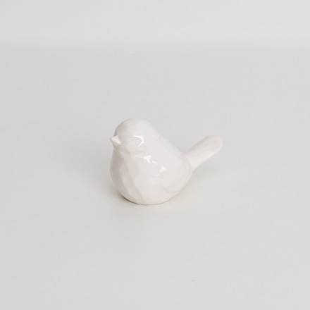 Bibelô pássaro mini decorativo branco main photo of Bibelô pássaro mini decorativo branco