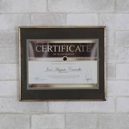 Quadro Certificado José Augusto Carvalho main photo of Quadro Certificado José Augusto Carvalho