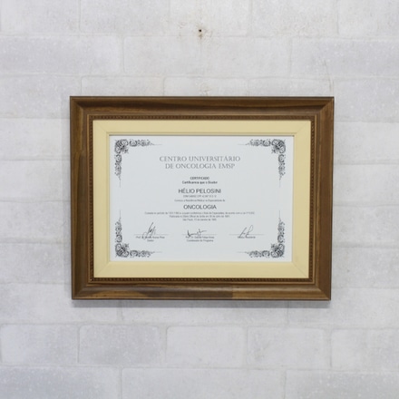 Quadro Certificado Centro Univ. Oncologia EMSP main photo of Quadro Certificado Centro Univ. Oncologia EMSP
