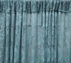 Cortina Renda Azul Turquesa Franja Lilás
