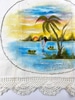 Pano de Prato Branco Pintura Pantanal
