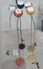 Luminária Piso M&M Dourada Metálica