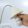 Luminária de Silicone Pendente Branca
