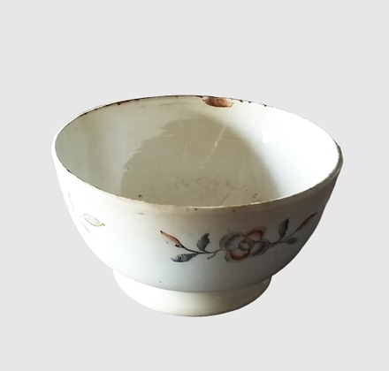 Bowl Redondo Bege Desenho Flores main photo of Bowl Redondo Bege Desenho Flores