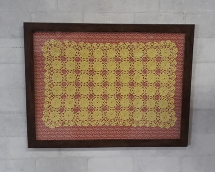 Quadro Crochê Amarelo main photo of Quadro Crochê Amarelo
