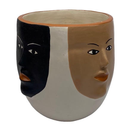 Vaso de cerâmica faces main photo of Vaso de cerâmica faces