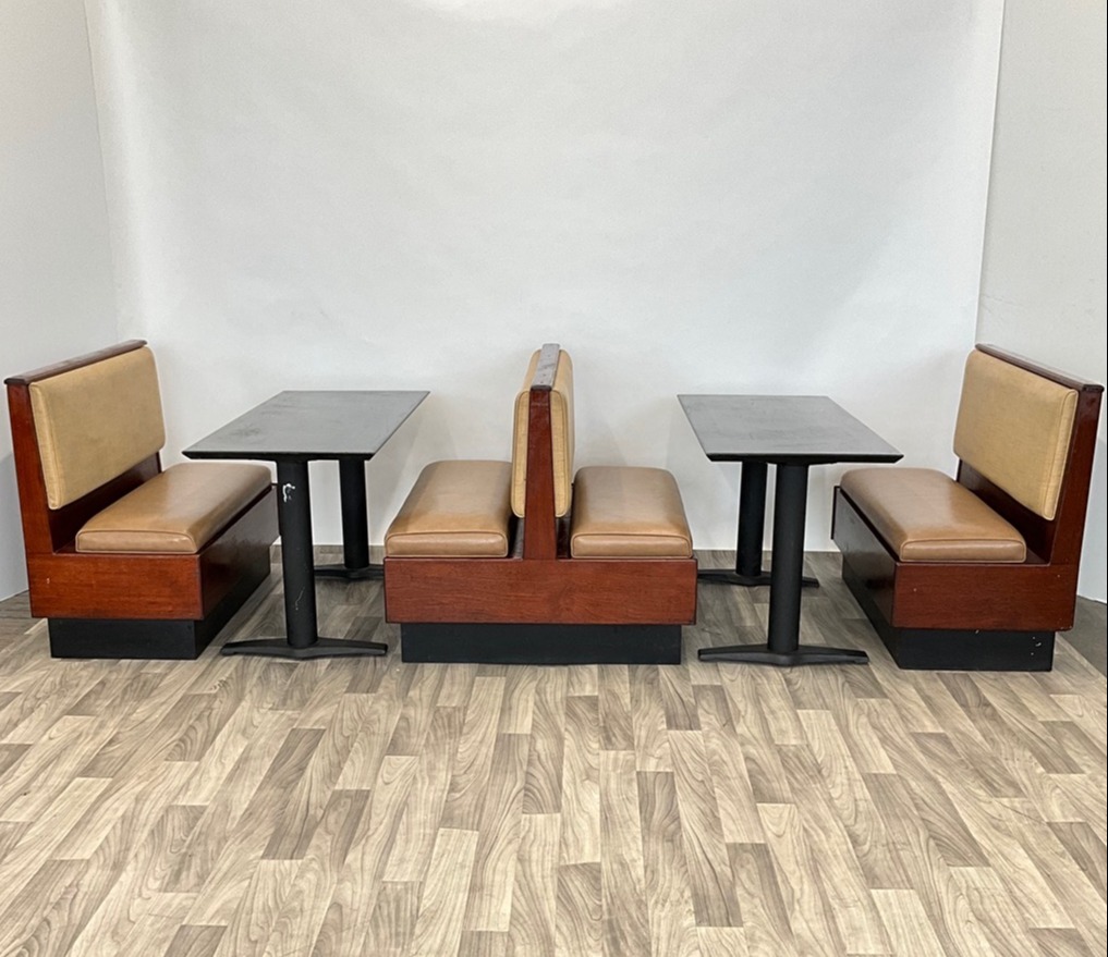 Booth-Style-I Restaurant Booths & Restaurant Tables Package (SEATS 16)