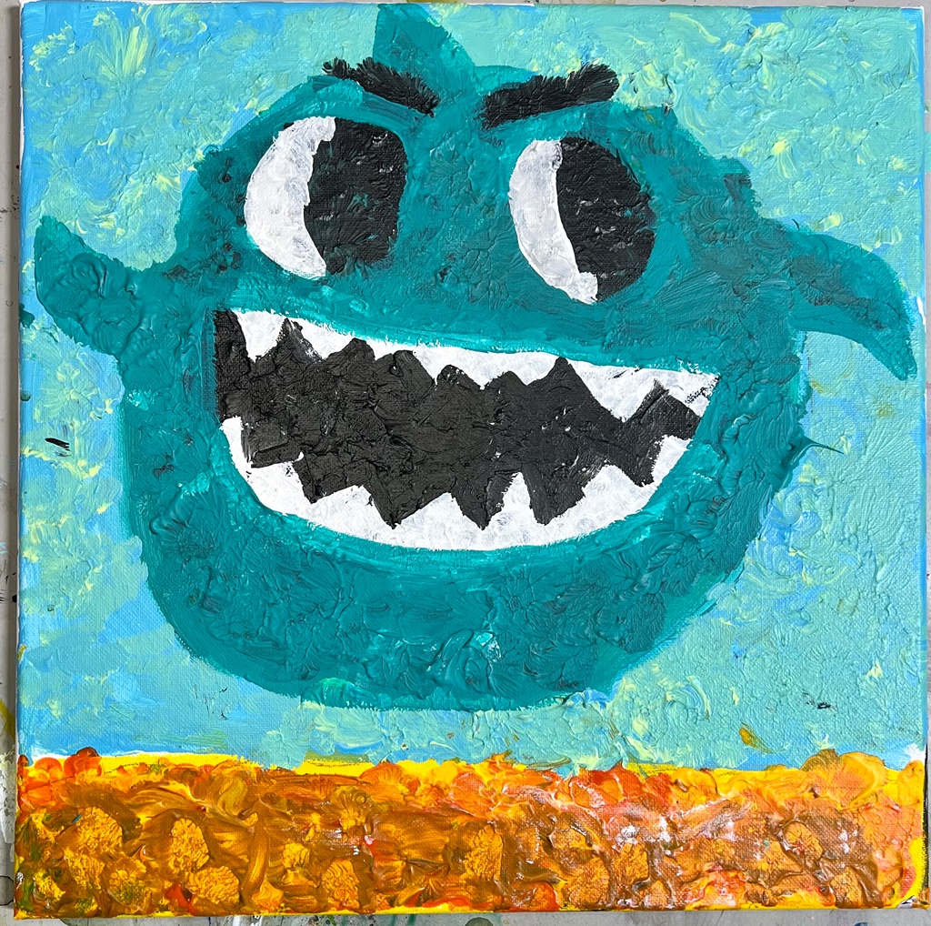 Creative Kids Art Series: Father's Day Goofy Canvases Acrylic Paintings -  Perham Area Community Education