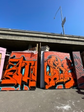Orange-Yellow Graffiti' – BeUniqueCreate