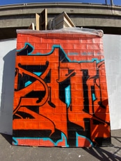 Orange-Yellow Graffiti' – BeUniqueCreate