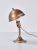 Articulated Copper Desk Lamp with Matching Bulb Clamp Shade
