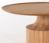 Coffee Table:  oval, natural wood top