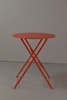 Red Round Folding Garden Table
