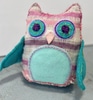 Cleared owl stuffed animal/bookend