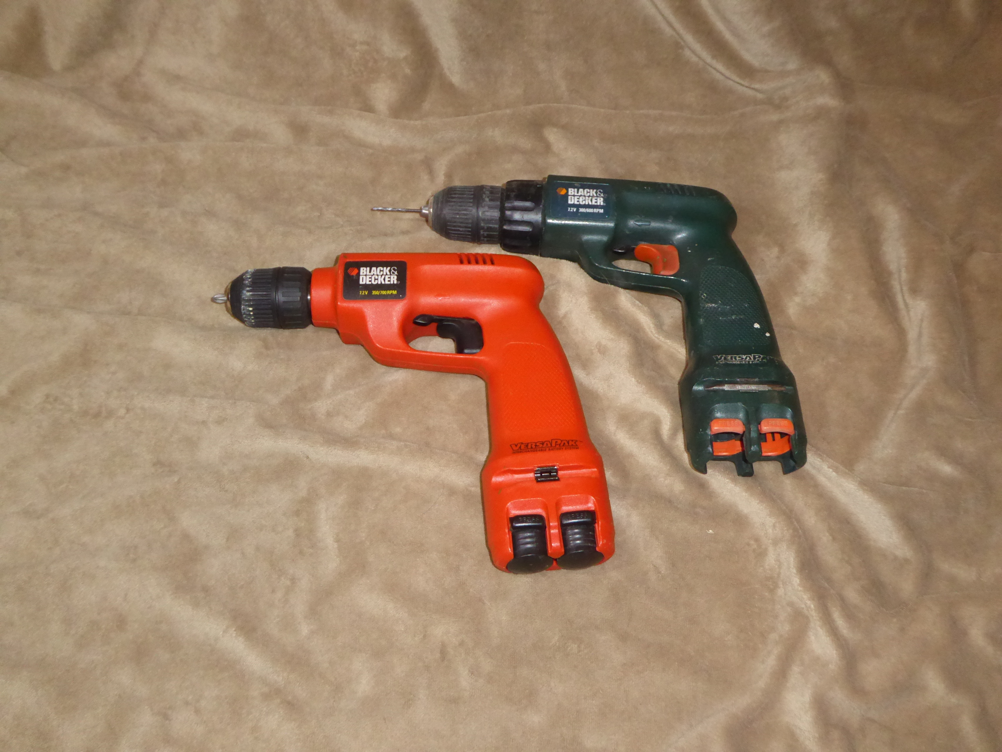 Black & Decker Type 1 7.2 Volt Versapak Drill Power Tool Batteries