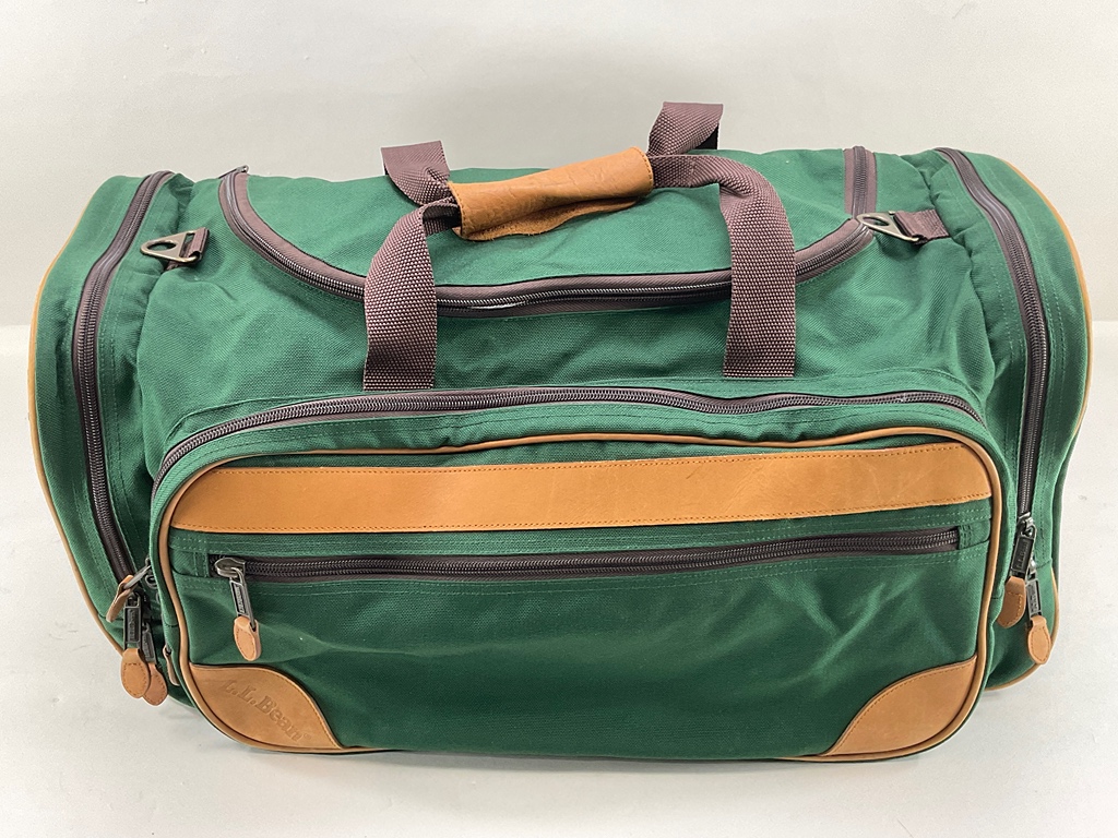 Duffel Bag - Vintage 1980's LL Bean Green Nylon duffel bag | For